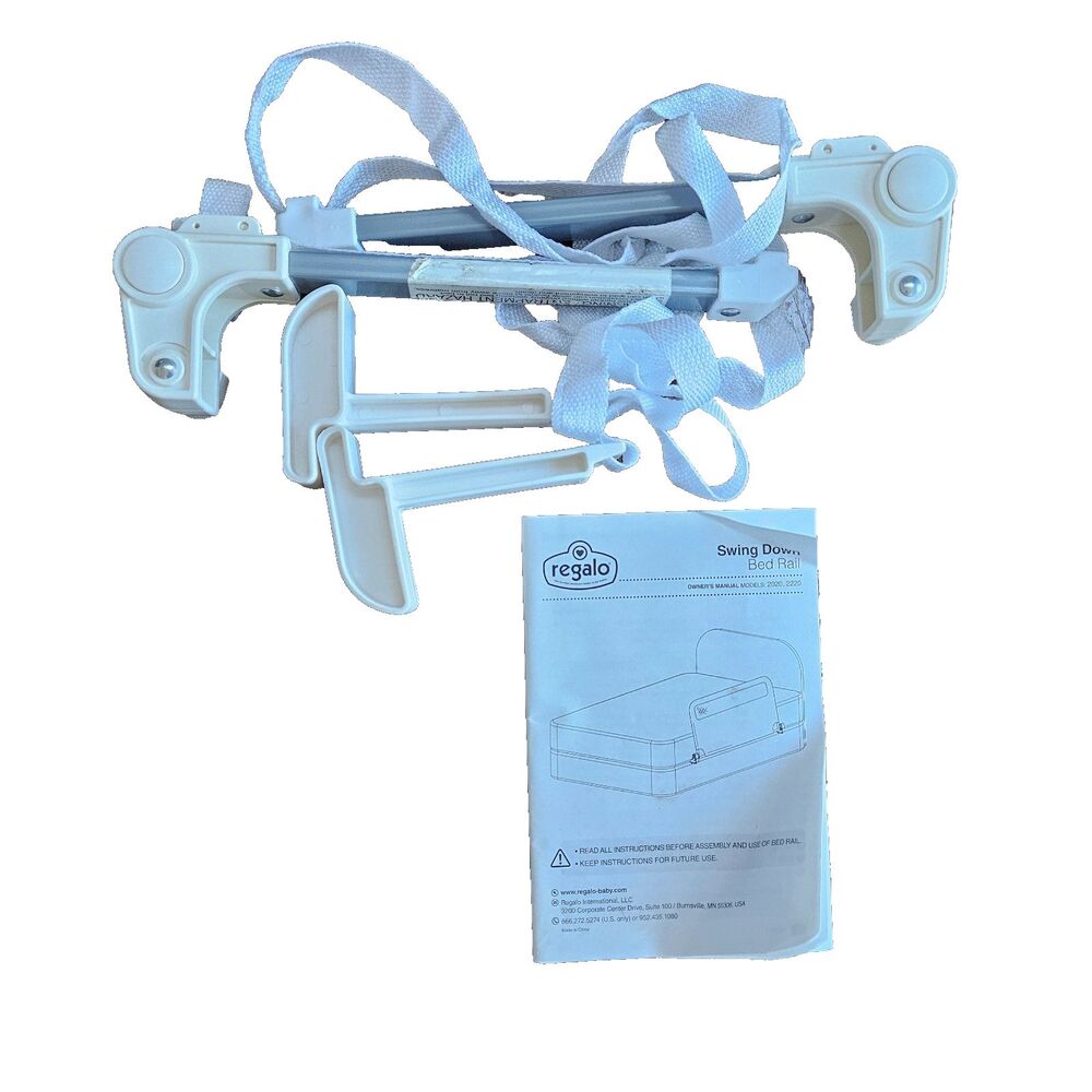 Regalo 2220 Extra Long Bed Rail Replacement Straps & Anchor Hardware ONLY